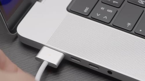 Insert the Cable Into the Laptop