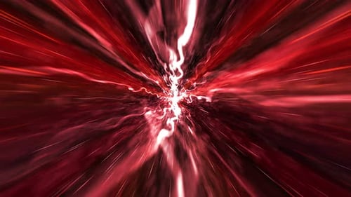 Abstract Light Tunnel Warp Speed Animation Background