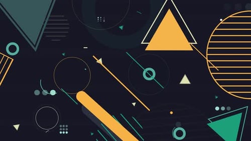 Abstrakte mehrfarbige Basic Shapes Hintergrund