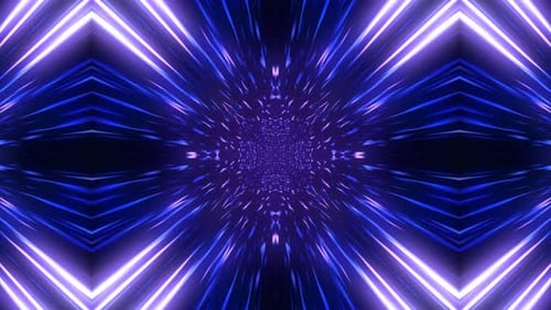 Violetter abstrakter Sci-Fi-Tunnel-Hintergrund