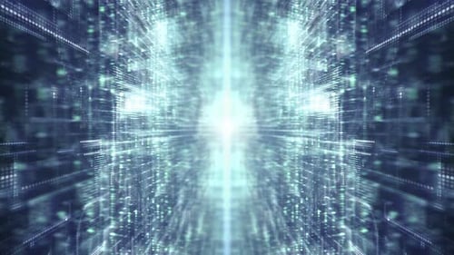 Futuristic Matrix Cyber Environment 02