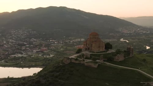 Jvari Monastery Before Sunset