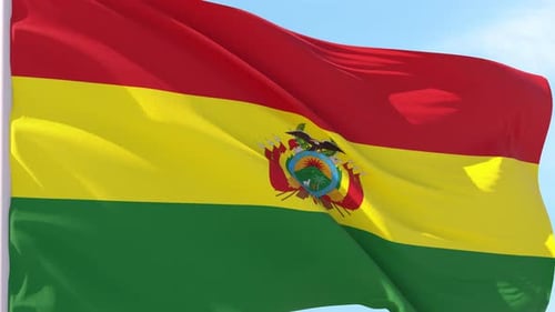 Looping-Hintergrund der Flagge Boliviens