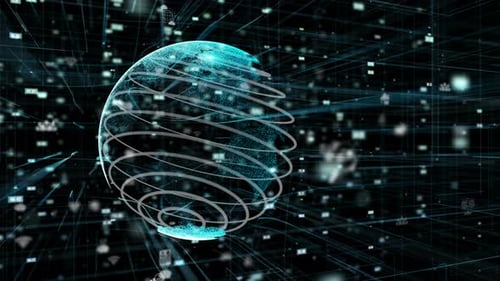 Global Online Internet Network and Internet of Things IOT Concept