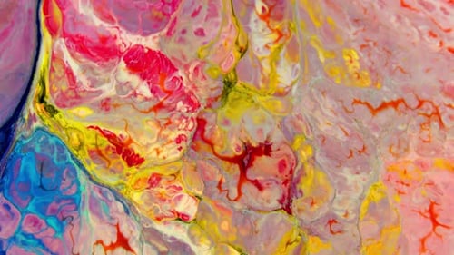 Abstract Colors Swirling Together in a Mesmerizing Display