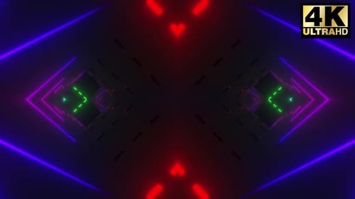 6 Colorful Tunnel Vj Loops Pack