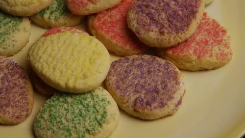 Delicious Sugar Cookies with Colorful Sprinkles