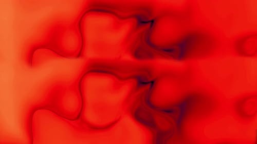 Vibrant Abstract Fluid Red Orange Looping Background Animation
