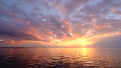 Magical Beautiful Sunset on the Beach