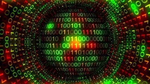 Фон двоичного Код