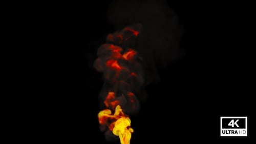 Lots of Fire Flame Rising Streams