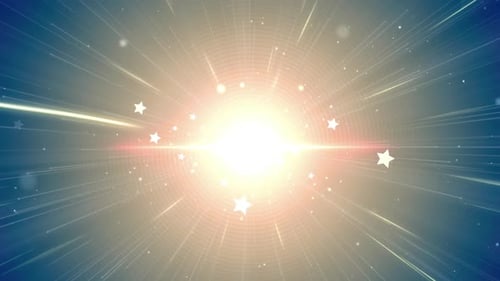 Energetic Bright Starburst Effect Transition Background