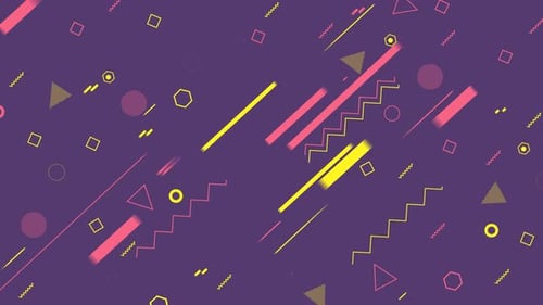 4K lila geometrische Formen Hintergrund