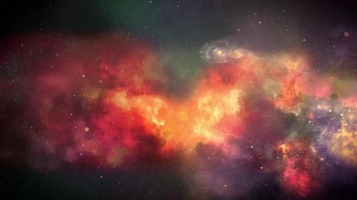 Colorful Abstract Space Nebula Galaxy Background Animation