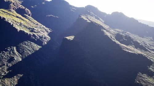 Panorama aérien du paysage des montagnes Rocheuses