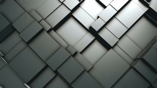 Abstract Geometric Cubes Dynamic Background Loop Animation