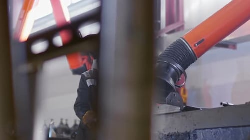 Industrial Worker Welding