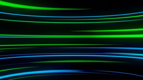Dynamic Neon Blue and Green Speed Lines Background Loop