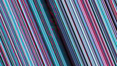 Animated Diagonal Red and Cyan Lines Motion Background