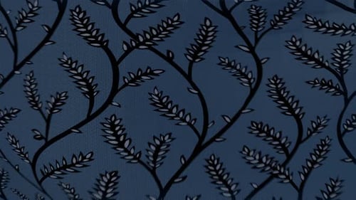Animated Decorative Branch and Leaf Pattern Background Loop
