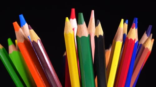School Equipment Colorful Pencils