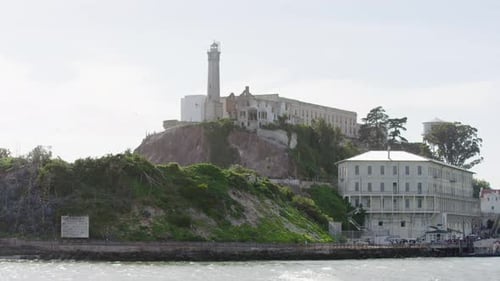 Buildings on Alcatraz Island