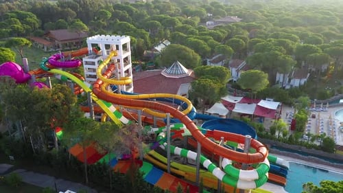 Water Park and Pools of Holiday Resort.