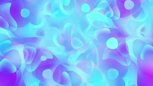 Abstract Fluid Organic Shapes Looping Motion Background