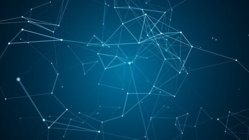 Animated Abstract Digital Plexus Network Background