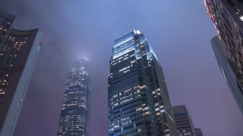Building in Storm Cloud