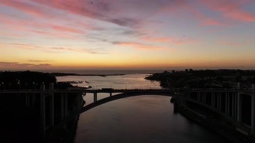 Traffic Jam at Sunset