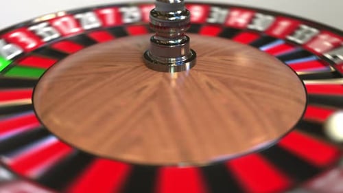 Casino Roulette Wheel Ball Hits 30 Thirty Red