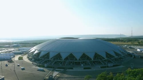 Side View of the Big Stadium