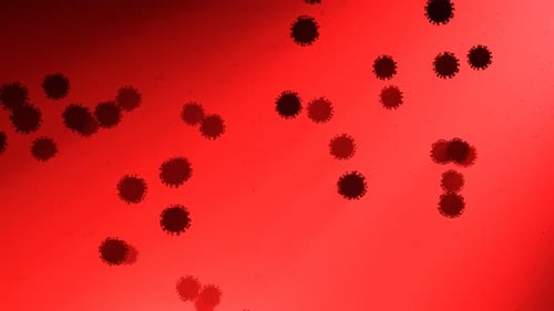 Replicating viruses. Concept of viral disease. Coronavirus, SARS, Flu, COVID-19