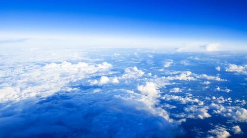 Clouds13Aerial view above the clouds at sunset