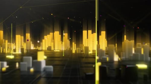 Digitaler Stadthintergrund