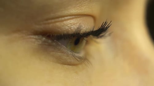 Eye Opening and Closing in Macro Footage