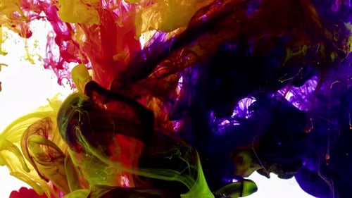 Colorful Color Ink Drops In Water 39
