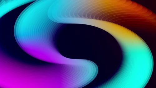 Abstract Fluid Colorful Gradient Swirl Motion Background Loop