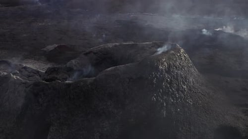 Zumbido sobre el volcán Fagradalsfjall