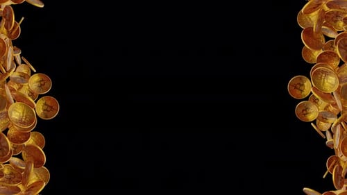 Wachsende Gold-Bitcoin-Token-