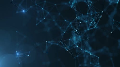 Animated Futuristic Network Connection Background Loop