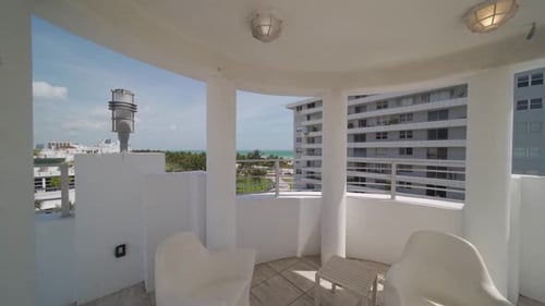 Miami Florida Rooftop To City View