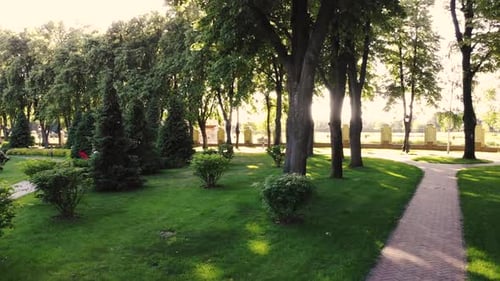Wellgroomed Decorative Park During Bright Daylight