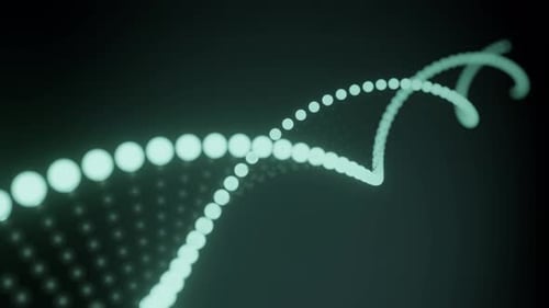 DNA chain video footage. Genetics.