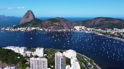 Rio de Janeiro Brasil. Marco de viagens internacionais. Destino de férias