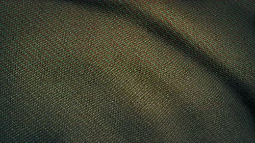 Animated Green Fabric Texture Background with Organic Waves