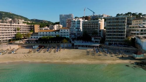 Vista aérea de la capital de Mallorca Palma De Mallorca en España