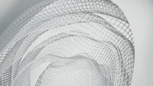 Wavy Grid Corporate White Background