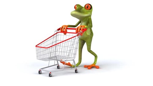Frosch einkaufen